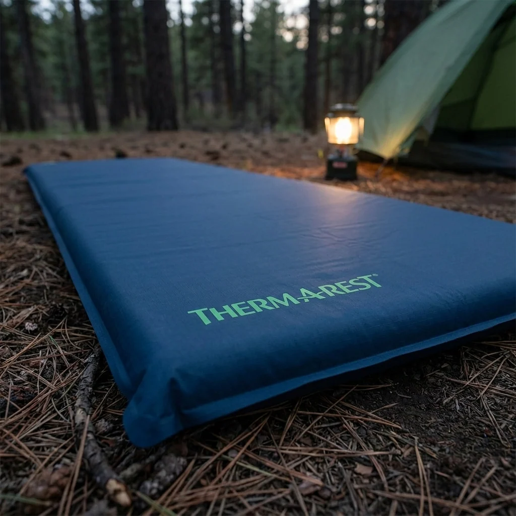 Самонадувний килимок THERM-A-REST BaseCamp (183х51х5см) Poseidon Blue