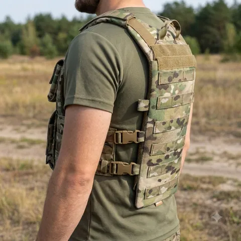 Захист попереку Gen.2 з балістичним захистом 2 класу Militex Cordura original USA Мультикам
