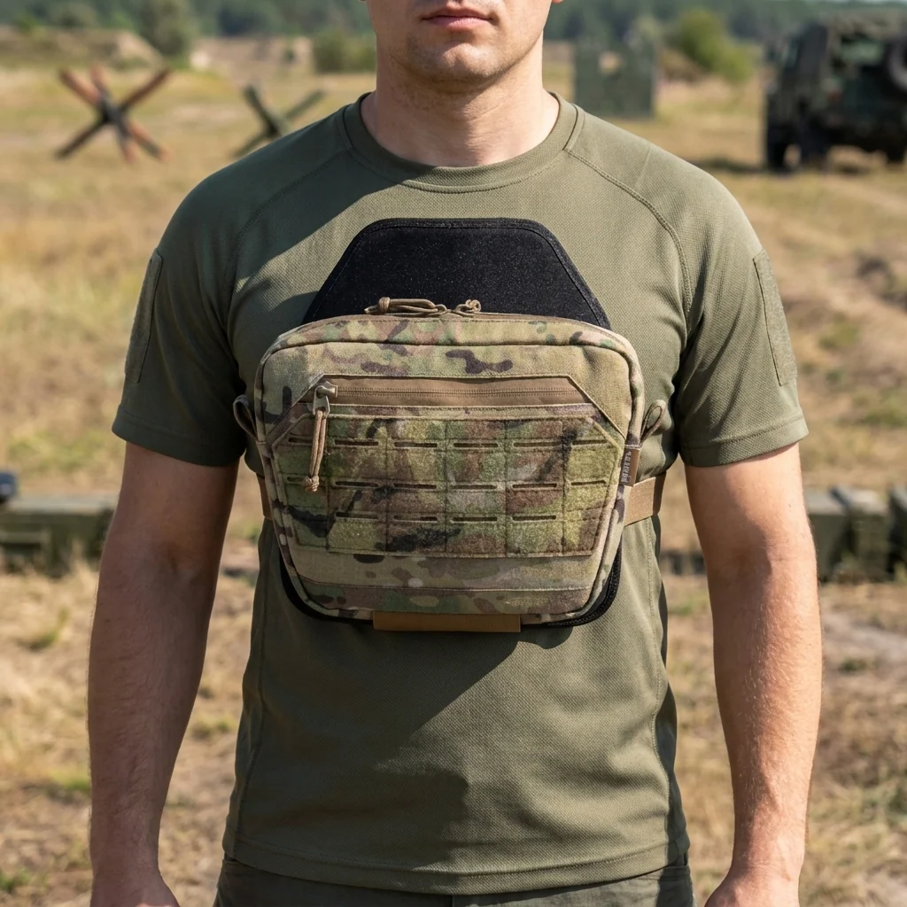 Комплект сумка-напашник M + балістичний захист 1 клас Cordura original USA Militex