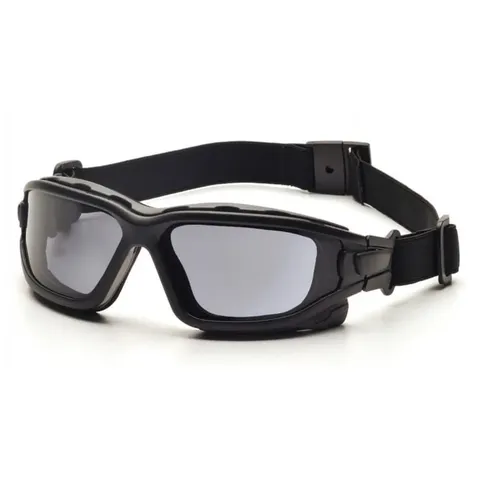 Окуляри захисні з ущільнювачем Pyramex i-Force Slim (gray) Anti-Fog, чорні, Чорний — фото 2