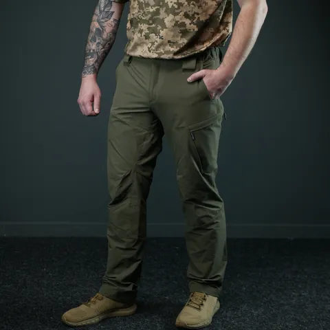 Тактичні літні штани GECON BR | Nylon-Stretch | Колір олива — фото 8