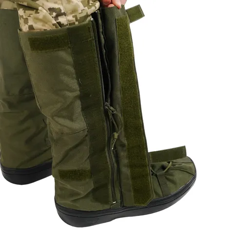 Бахіли тактичні водозахисні на взуття олива M (39-42) — фото 9
