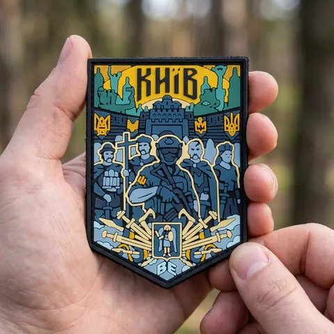 ПВХ Патч (шеврон) "Київ місто" кольоровий — фото 3