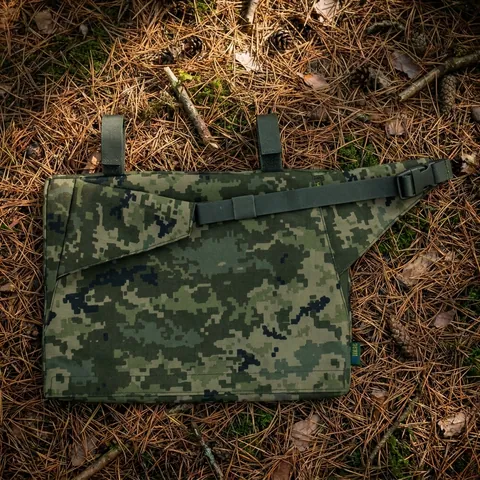 Каремат-сидушка Kiborg 20mm (посилена) Cordura Pixel під бронепакет — фото 3