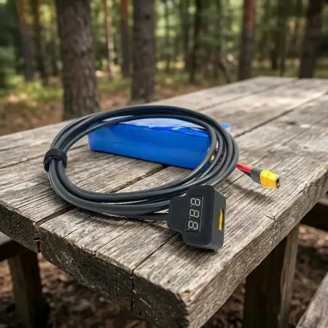 Кабель живлення Starlink Mini від FPV батареї з вбудованим вольтметром 10 м