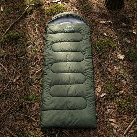 Спальний мішок Naturehike Y150L NH21MSD08, лівий, темно-зелений — фото 3