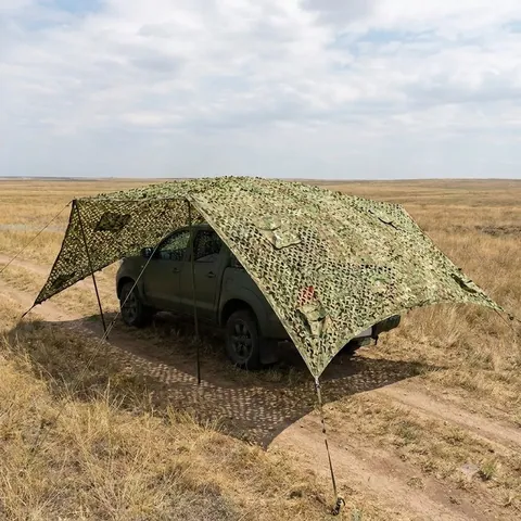 Маскувальна сітка Militex для авто Мультикам весна 6х10м (площа 60 кв.м.) — фото 1