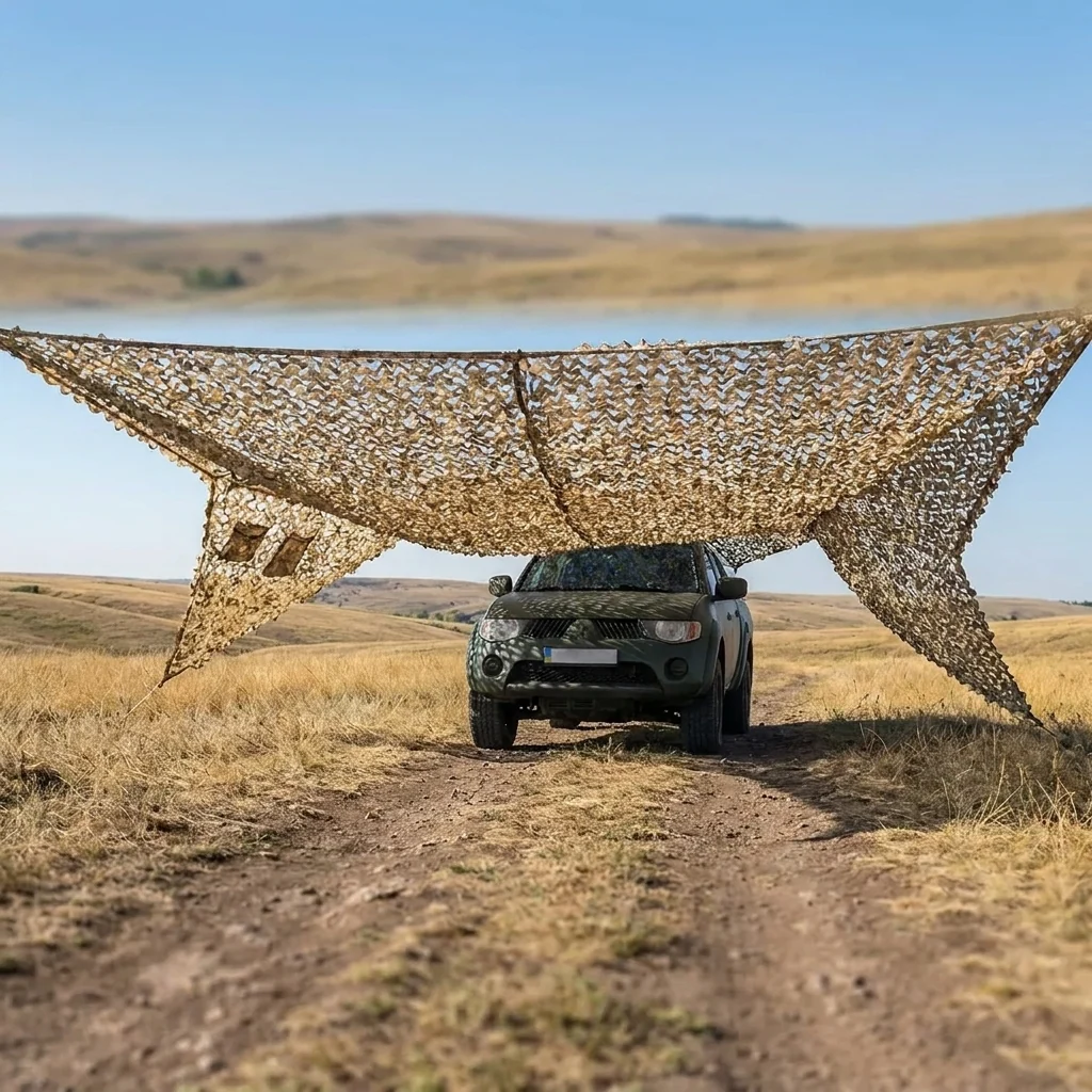 Антидронова маскувальна сітка Militex з основою Хвойний ліс 6х8м (площа 48 кв.м.)