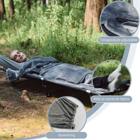 Підкладка для спального мішка Naturehike CNK2450WS024, фліс, графіт — фото 5