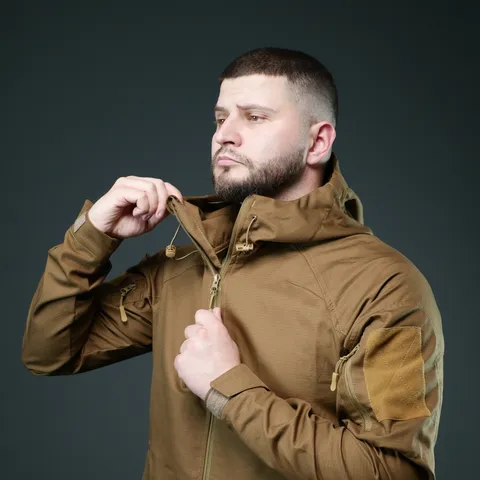 Тактична куртка Twill GEN I | Койот | Літня військова куртка без підкладки — фото 10