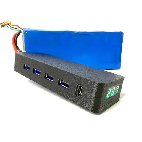 Перехідник живлення Kiborg для заряджання телефона від FPV батареї XT60 4xUSB + Type-C PD — фото 5