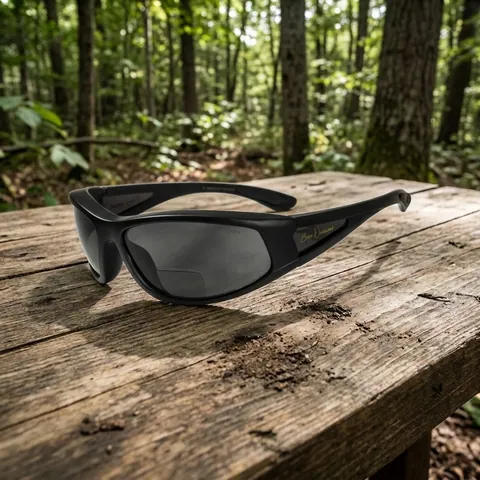Окуляри біфокальні поляризаційні (захисні) BluWater Winkelman-2 polarized (+2.0 bifocal), (gray) чорні, Чорний