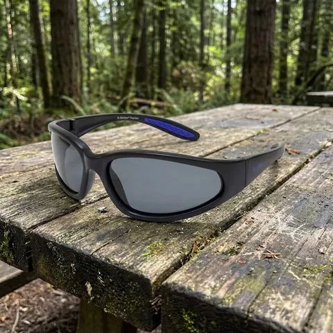 Окуляри поляризаційні BluWater Samson-2 Polarized (gray) сірі, Чорний